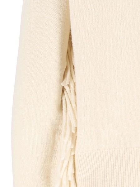 Maglia girocollo con frange