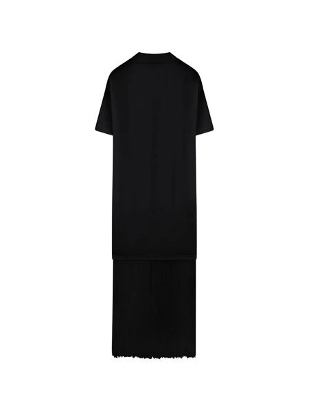 T-shirt in cotone con frange