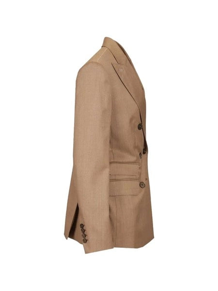 Blazer doppiopetto in twill di lana "Cupola"