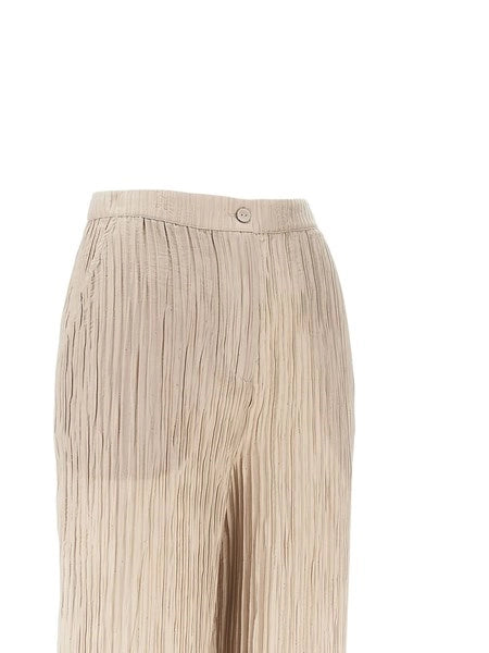 Pantalone in taffetà lurex testurizzato