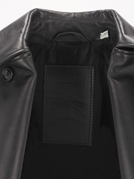 Giacca trench Mayfair cropped in pelle