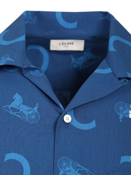 Camicia bowling in cotone