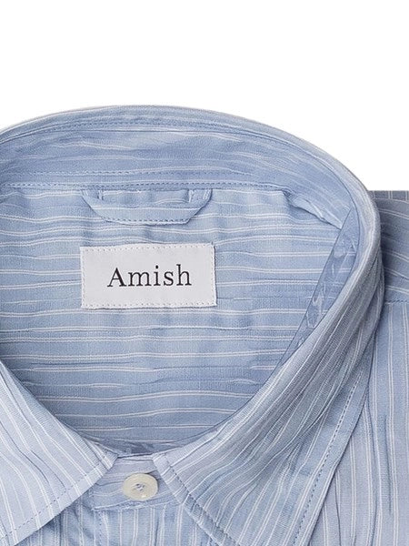 Camicia in cotone crinckle