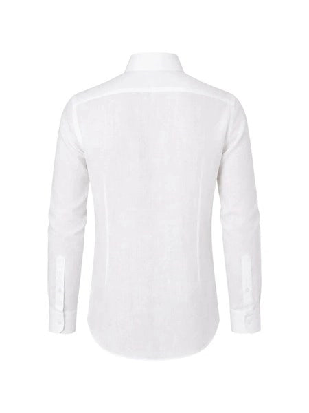 Camicia in cotone e lino