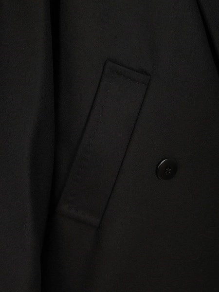 Cappotto doppiopetto in drap di lana