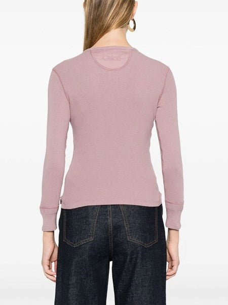 Maglia serafino in cotone
