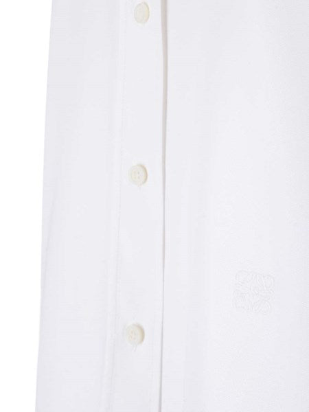 Camicia bianca in twill di cotone