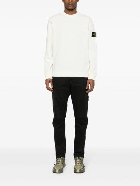 pantalone cargo in broken twill di cotone