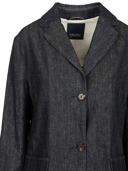Giacca in denim stretch "Leone"