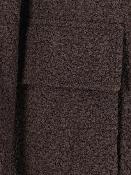 Blazer con collo alla coreana