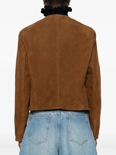 Blazer corto in suede