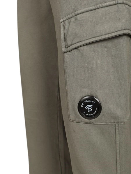 Pantaloni cargo in felpa