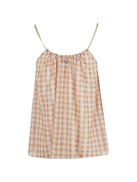 top elegante in jersey diamond