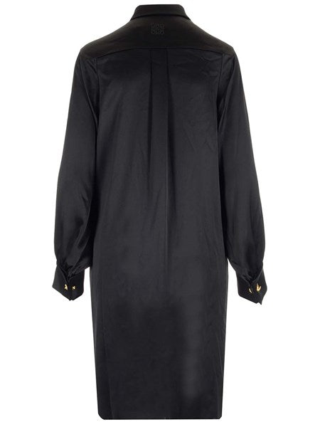 Abito midi in satin