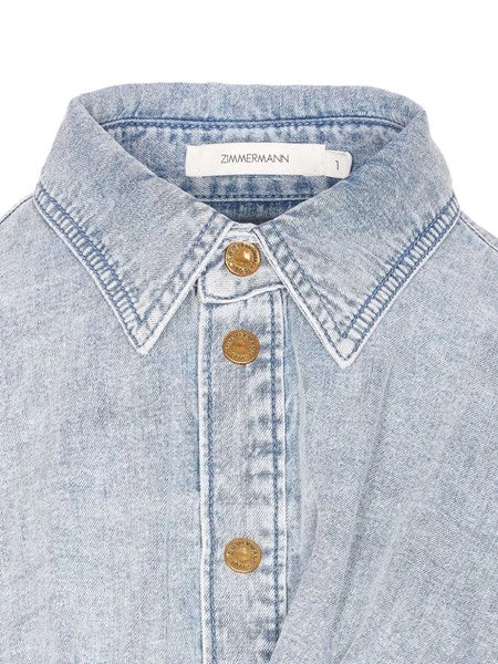 Top a portafoglio in denim Rebellion