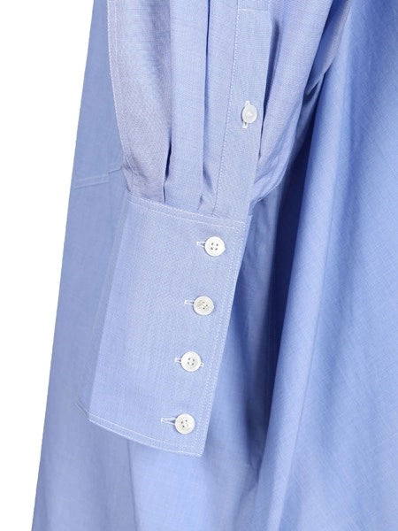 abito a camicia in popeline di cotone