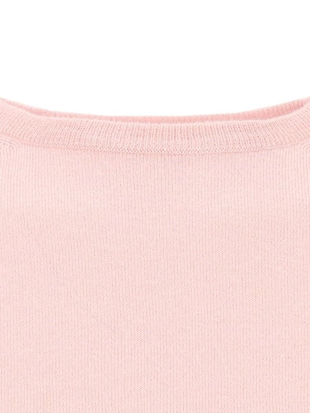 Maglia girocollo in cashmere e seta