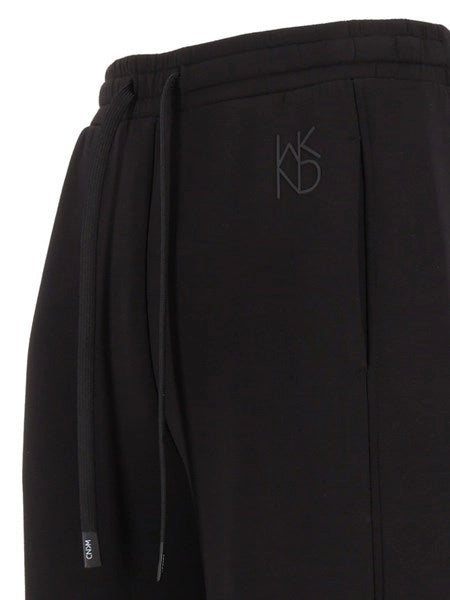 Pantalone flare in jersey stretch
