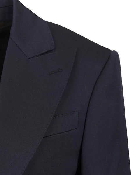 Blazer Colonne in lana diagonale