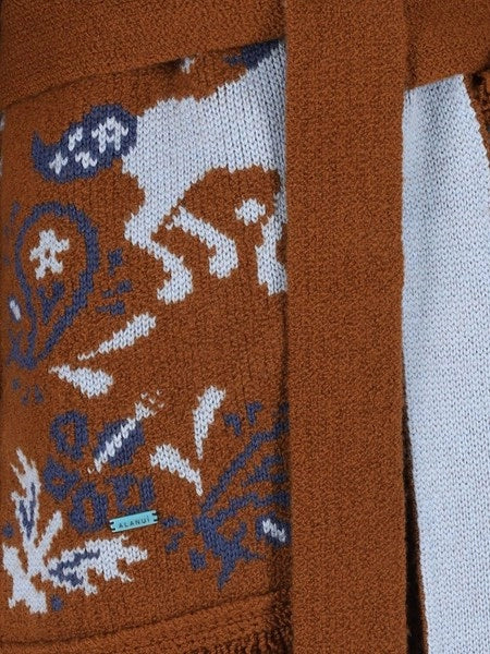 Cardigan Island Roots in misto lana ricamata