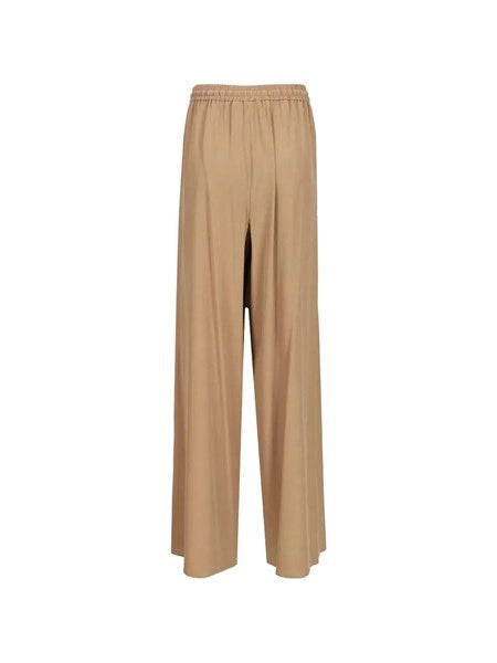 Pantalone largo in seta lavata "Genero"