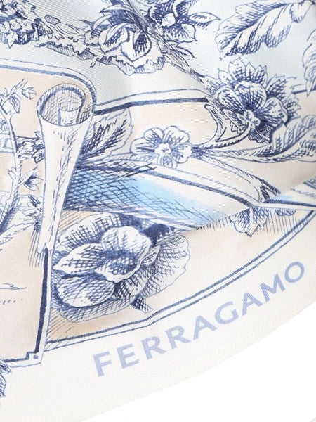 Top Foulard con stampa etnica