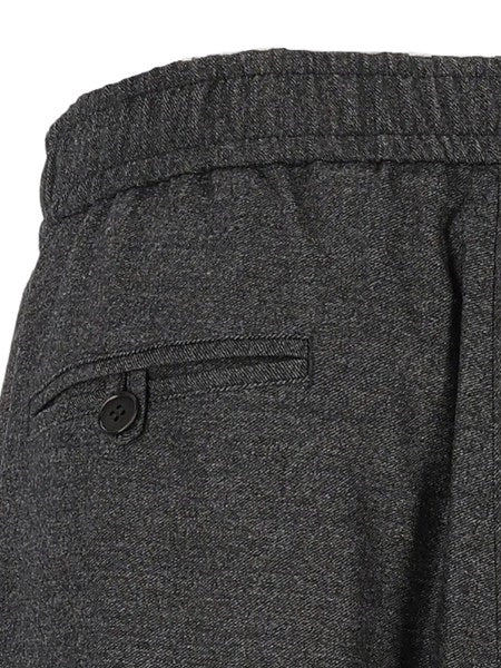 Pantaloni over in lana vergine e cashmere effetto denim