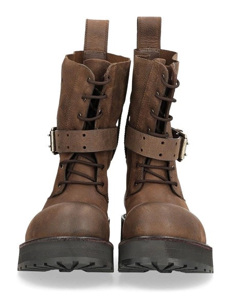 Stivaletto stringato Venom in pelle
