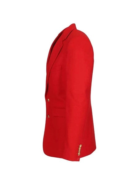 Blazer sartoriale in flanella di lana