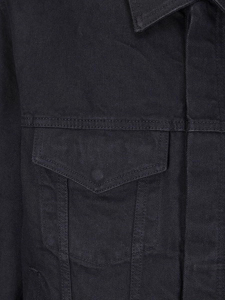 Giacca in jeans con logo circolare