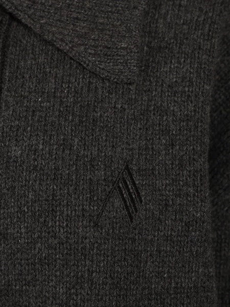 Cardigan con logo ricamato