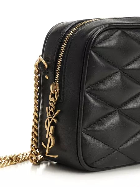 Camera bag in pelle trapuntata
