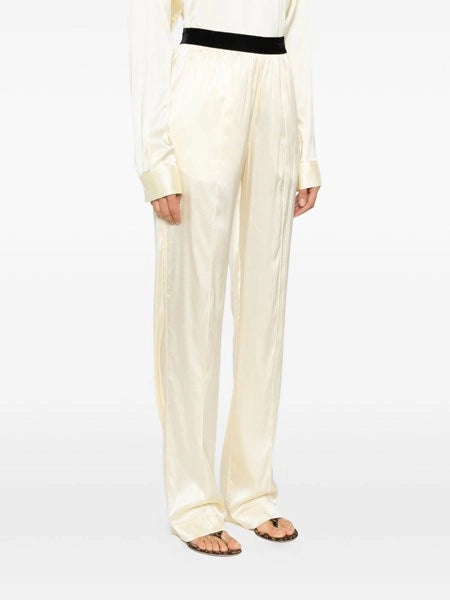 Pantaloni in seta stretch