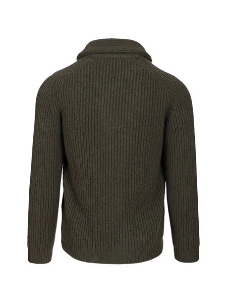 Cardigan scialle in cashmere