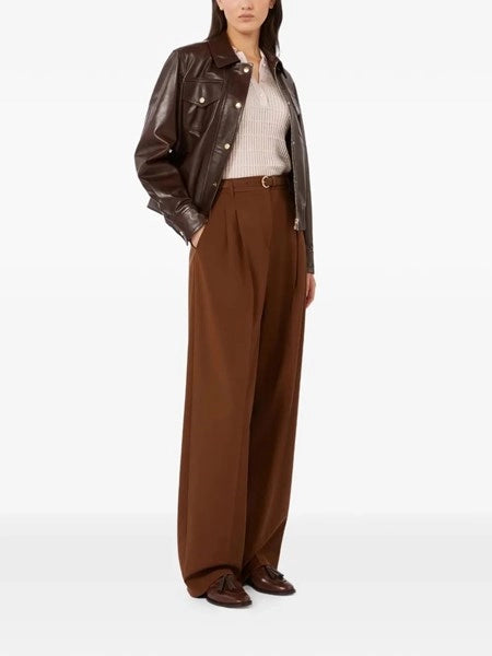 Pantalone fluido in lana