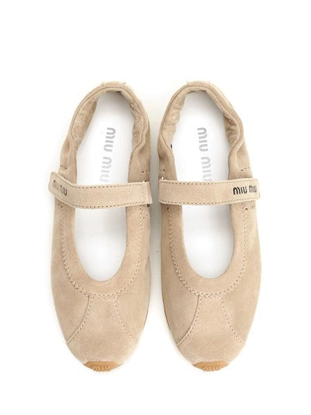 Ballerine "Plume" in pelle scamosciata