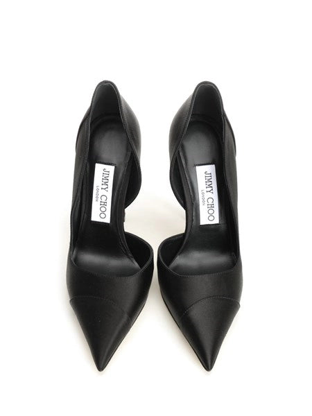 Décolleté Brigitte in raso nero