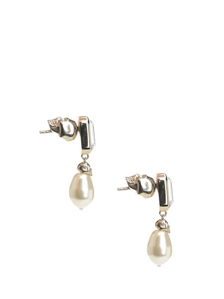 Orecchini Skull con perle