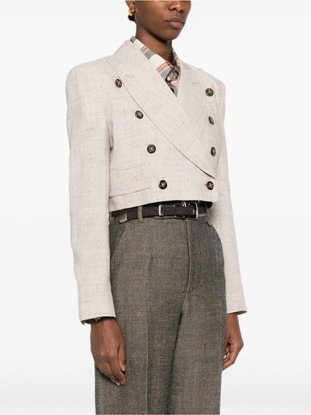 Blazer doppiopetto cropped