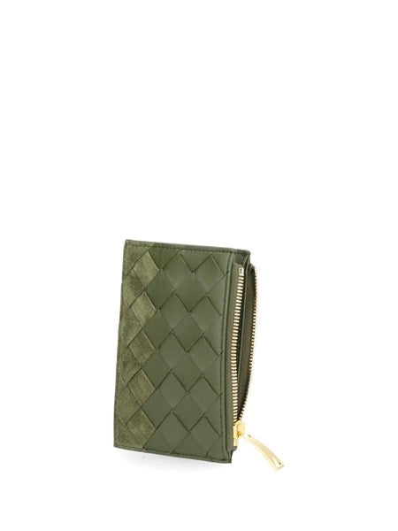 Portacarte Intrecciato con zip