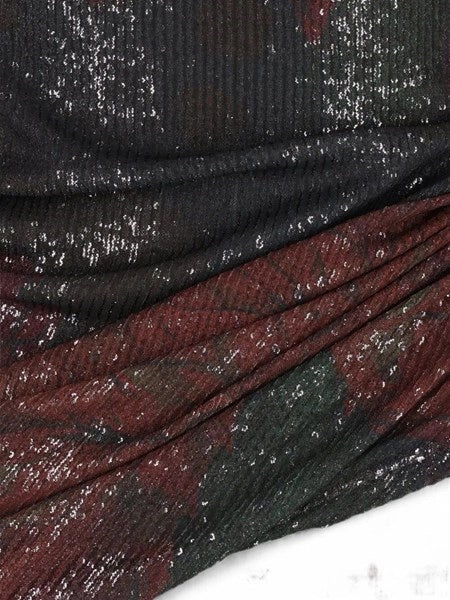 Top drappeggiato stampato