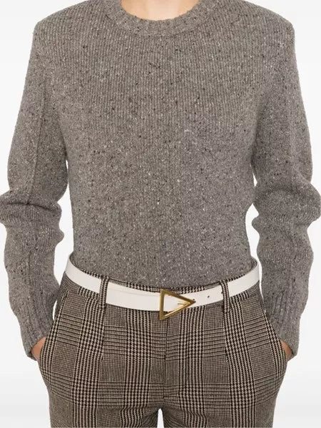 MEDIUM WEIGHT WOOL TAILORED SWEATER