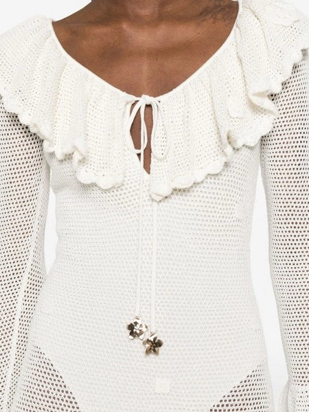 Abito midi bianco