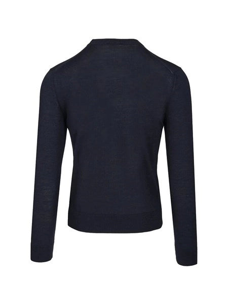 Maglione in lana e seta