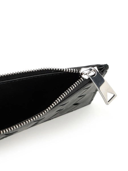 Portacarte Intrecciato con zip