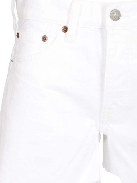 Short sfrangiati in denim