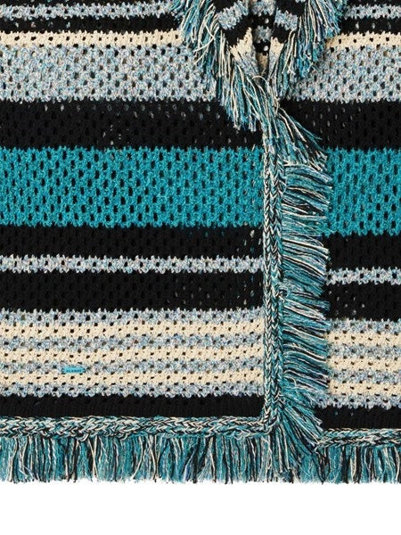Cardigan a Righe in Cotone