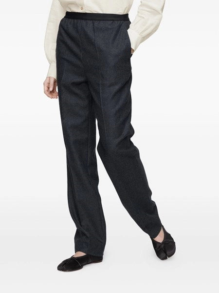 Pantaloni dritti in lana