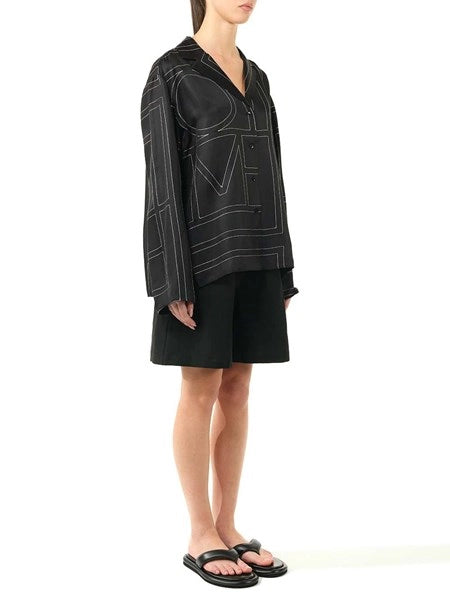 Camicia in twill di seta