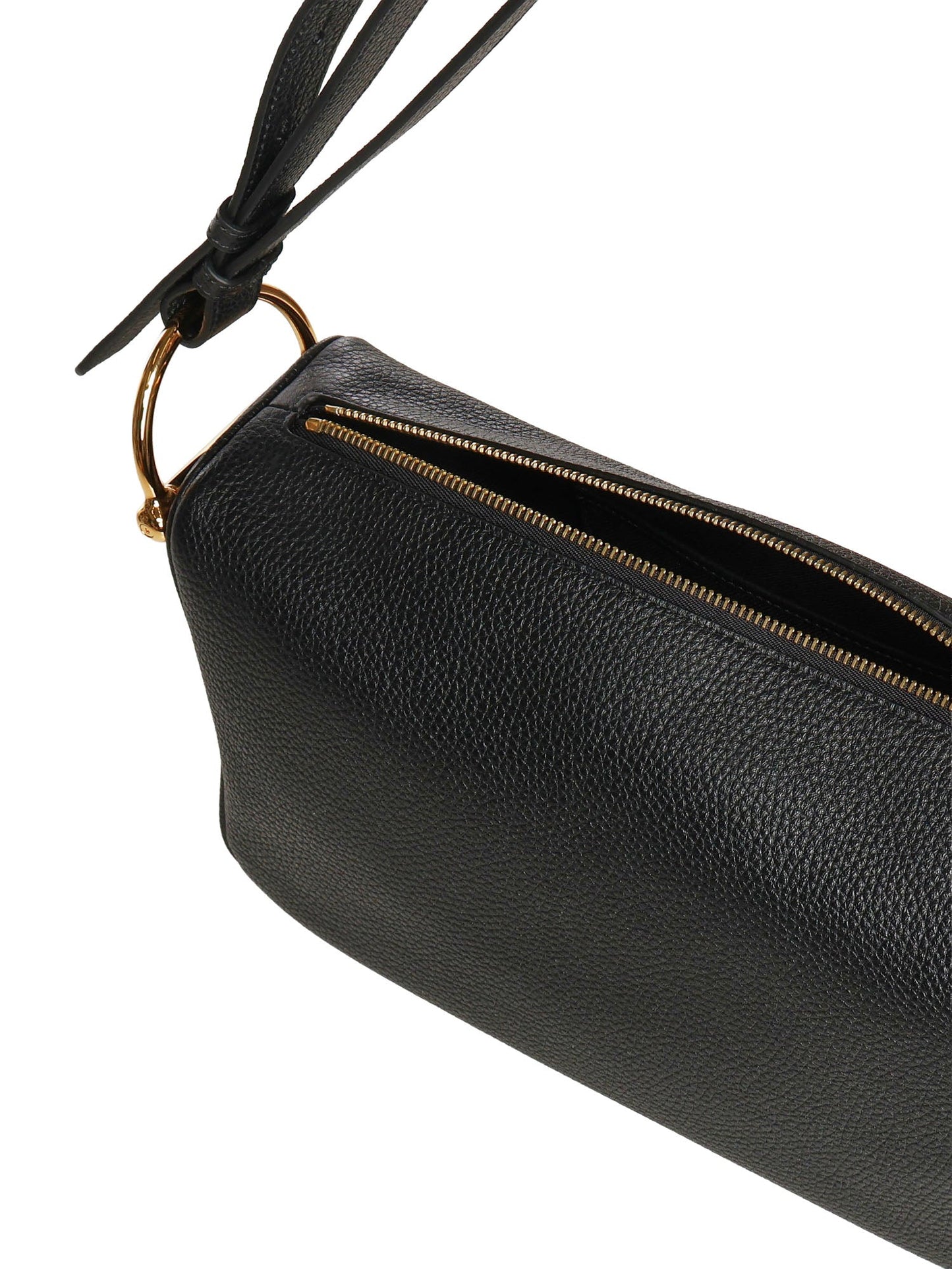 Borsa a spalla Gucci Half Horsebit media in pelle